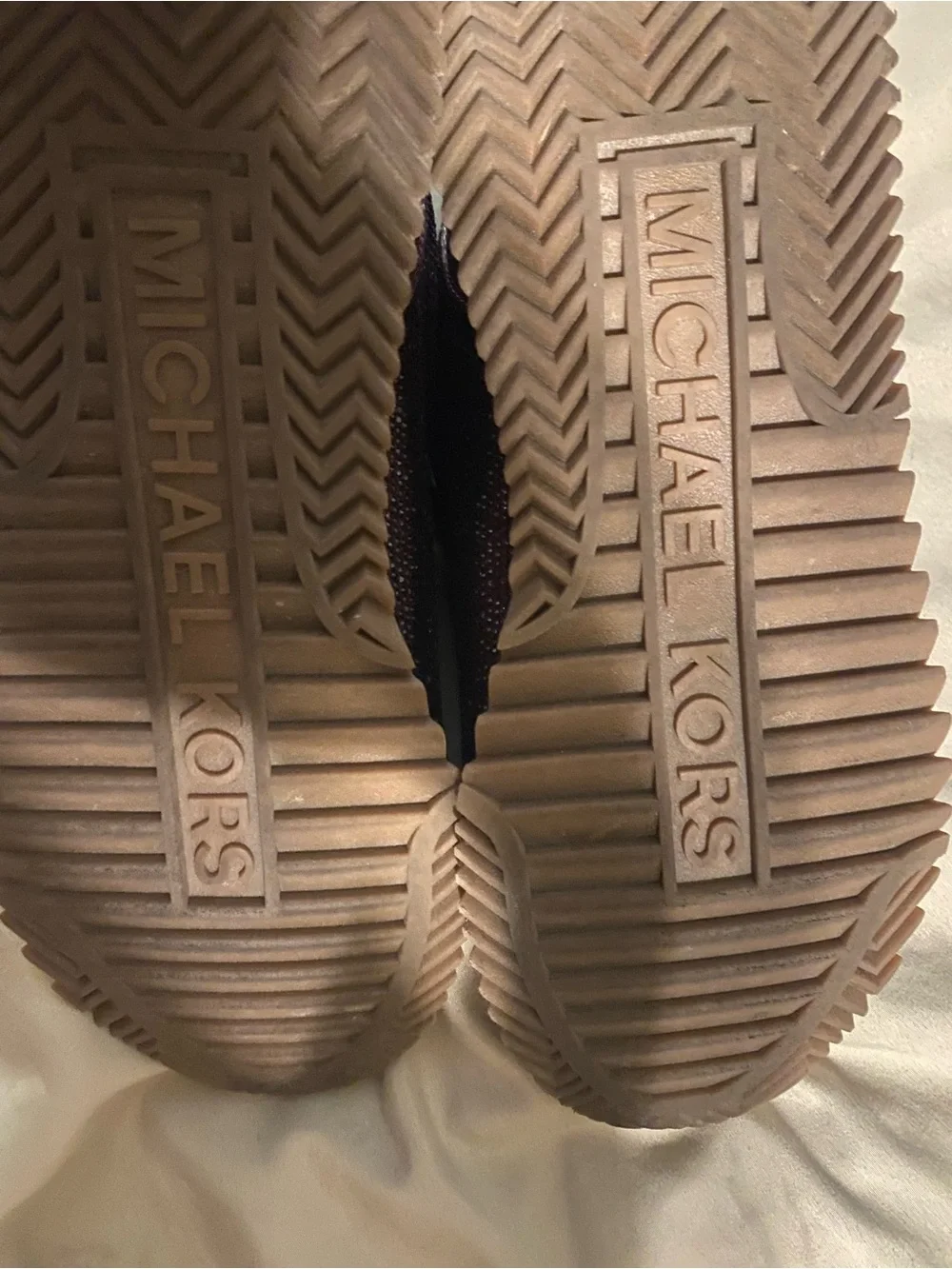 Michael Kors Wine Crystal-Accented Lace-Up Sneakers